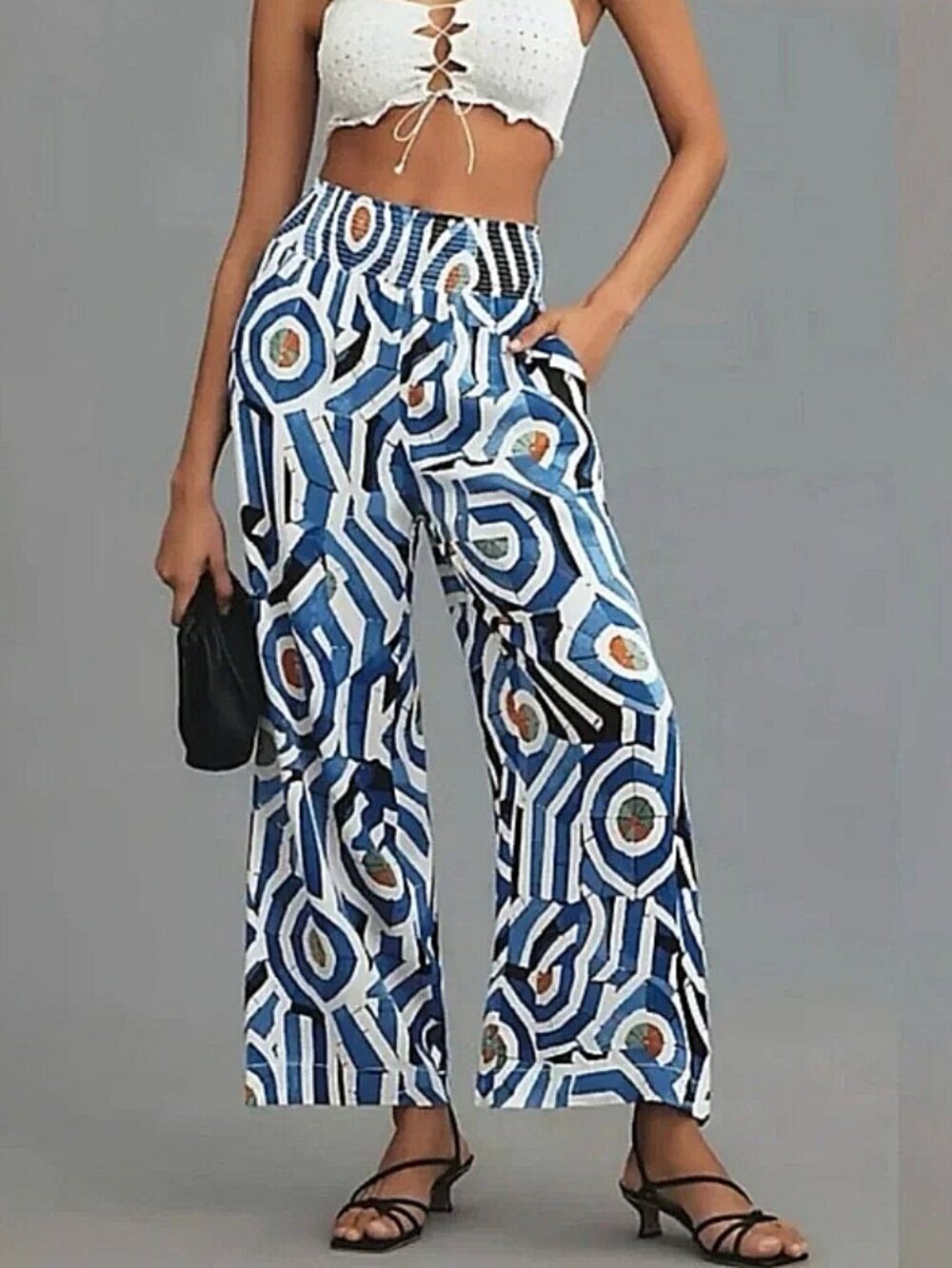 Maeve Anthropologie The Saria Wide-Leg Pants Size Small
